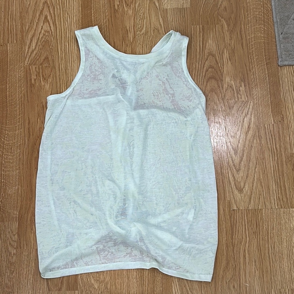White Workout Tank Top Size S NEW